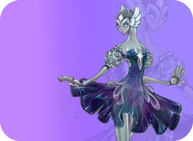 Рисунок балерины в мультяшном стиле