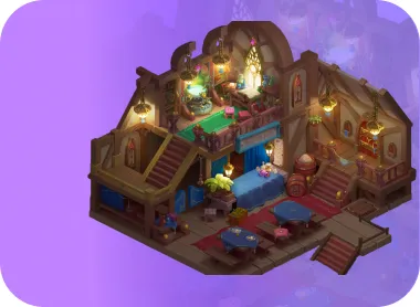 Интерьер мультяшного дома