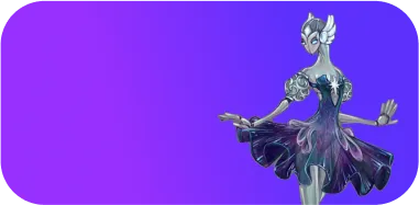 Рисунок балерины в мультяшном стиле