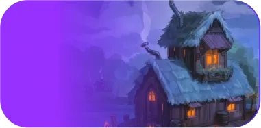 Рисунок дома в сумерках