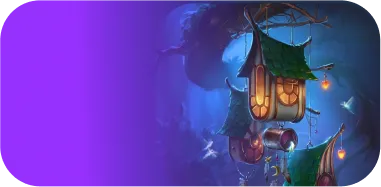 Стилизованные домики в невесомости