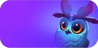 Сова, нарисованная в мультяшном стиле