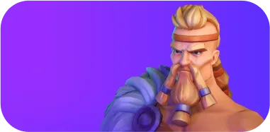 Стилизация викинга с длинными усами и бородой