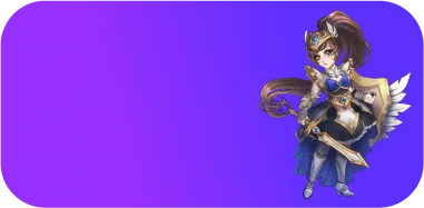 Рисунок девушки-воительницы в мультяшном стиле