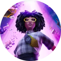 Девушка в очка в казуальной стилистике