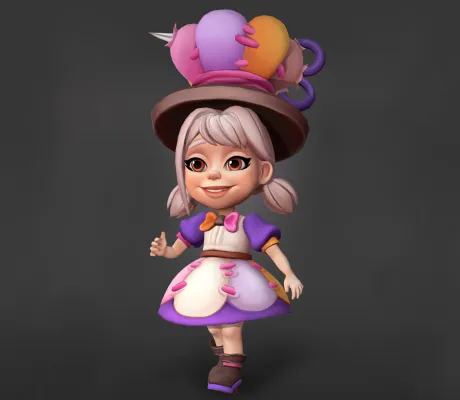 Девочка в платье в казуальном стиле