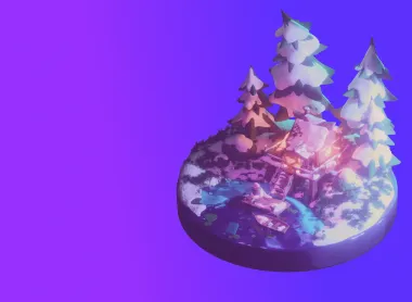 Изображение дома в окружении леса