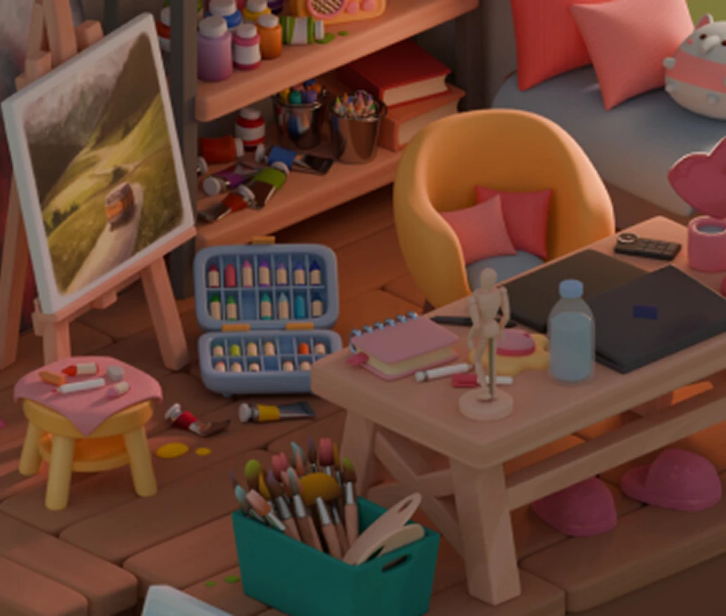 3D Интерьер в Blender. Домик ведьмы (EIB) 1 3D Интерьер в Blender. Домик ведьмы (EIB)